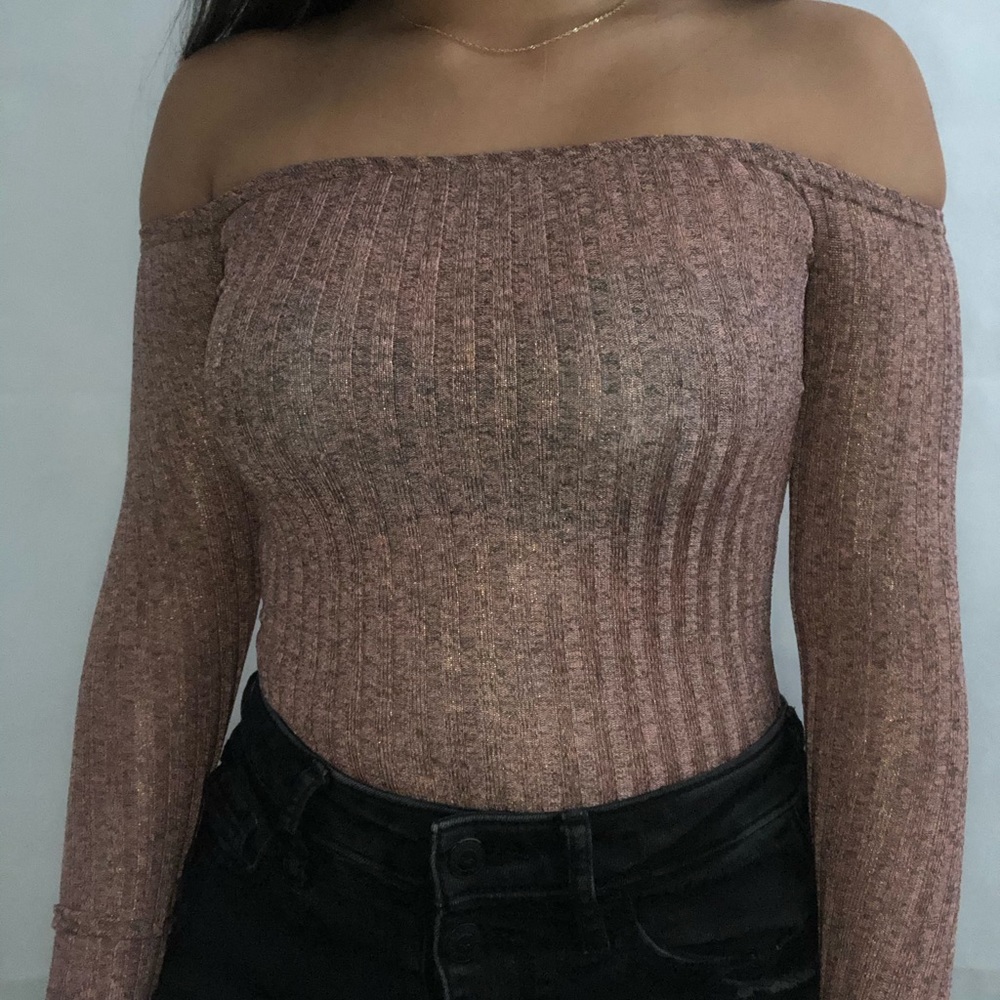 Ribbed pink one piece!